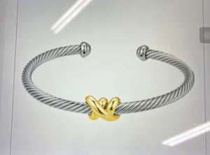 center tie rope cable bracelet
