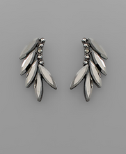 Load image into Gallery viewer, Marquise Crystal Wing Earrings