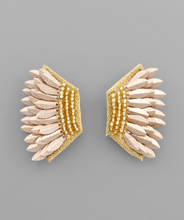 Load image into Gallery viewer, Seed Bead &amp; Wing Earrings