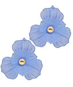 Filigree Color Flower Earrings