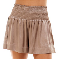 Load image into Gallery viewer, Silky Smocked Waist Shorts