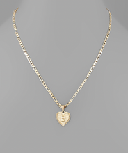 Load image into Gallery viewer, Heart Initial Necklace
