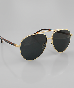 Gold Leopard Sunglasses